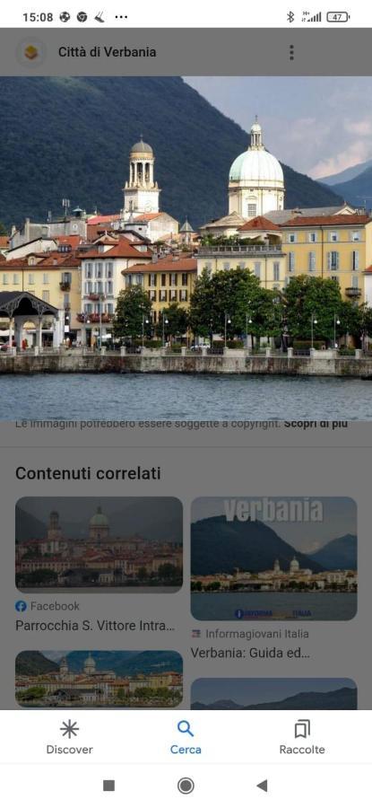 Appartamento Le Rondini Nel Centro Di Intra Esterno foto